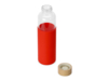 Стеклянная бутылка для воды в силиконовом чехле Refine (красный/прозрачный)  (Изображение 3)