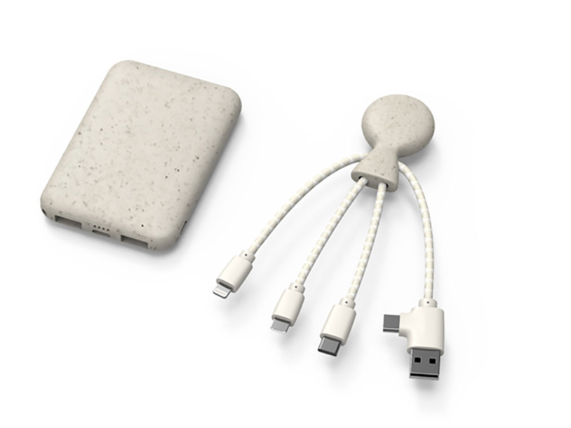 Внешний аккумулятор BioPack c кабелем Mr. Bio, 5000 mAh (Изображение 2)