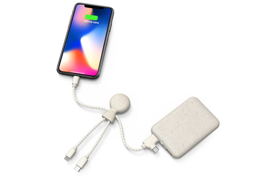 Внешний аккумулятор BioPack c кабелем Mr. Bio, 5000 mAh (Изображение 4)