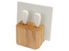 Набор для сыра Cheese Break: 2  ножа керамических на  деревянной подставке, керамическая доска (Изображение 2)
