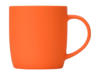 Кружка с покрытием soft-touch Dalgona (оранжевый)  (Изображение 2)