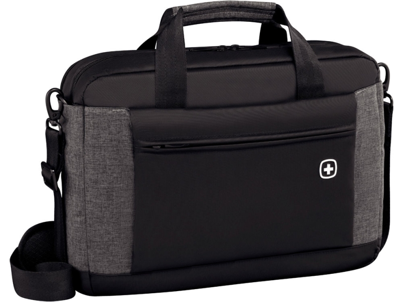 Портфель для ноутбука 16'' WENGER Underground, черный/серый, полиэстер, 43 x 9 x 31 см, 9 л (Изображение 4)