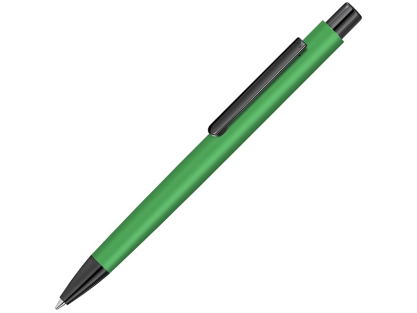 Металлическая шариковая ручка Ellipse gum soft touch с зеркальной гравировкой (зеленый)  (Изображение 1)