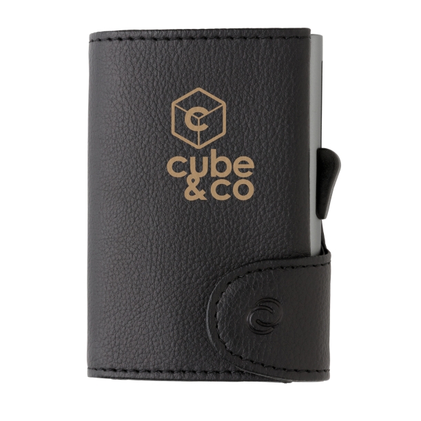 Кошелек с отделением для монет и держателем для карт C-Secure RFID, черный (Изображение 3)