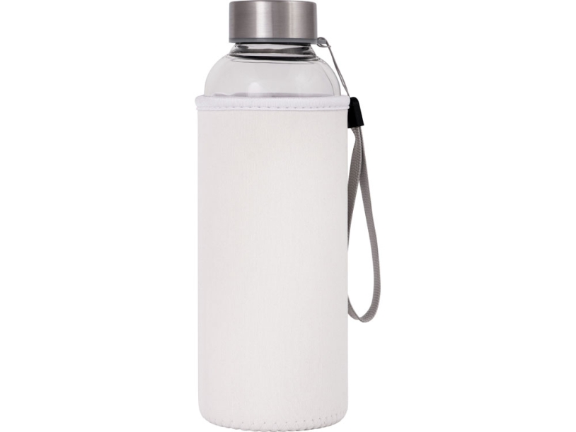 Бутылка для воды Pure c чехлом (белый/прозрачный)  (Изображение 4)