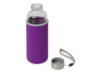 Бутылка для воды Pure c чехлом (фиолетовый/прозрачный)  (Изображение 2)
