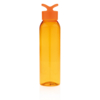Герметичная бутылка для воды из AS-пластика, оранжевая (Изображение 1)