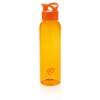 Герметичная бутылка для воды из AS-пластика, оранжевая (Изображение 3)