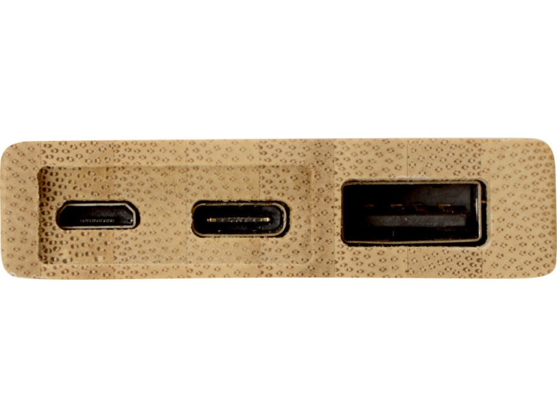 Внешний аккумулятор из бамбука Bamboo, 5000 mAh (Изображение 5)