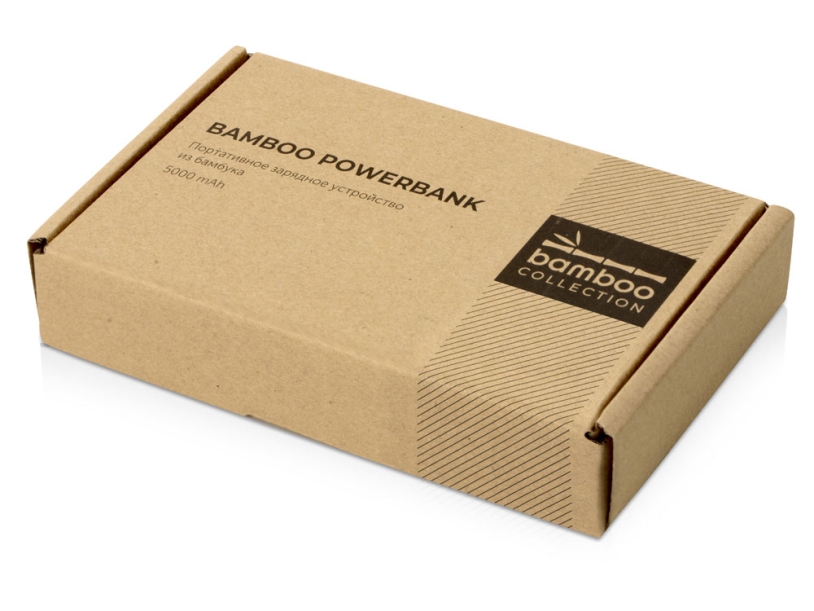 Внешний аккумулятор из бамбука Bamboo, 5000 mAh (Изображение 11)