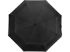 Зонт складной Canopy с большим двойным куполом (d126 см) (черный)  (Изображение 4)
