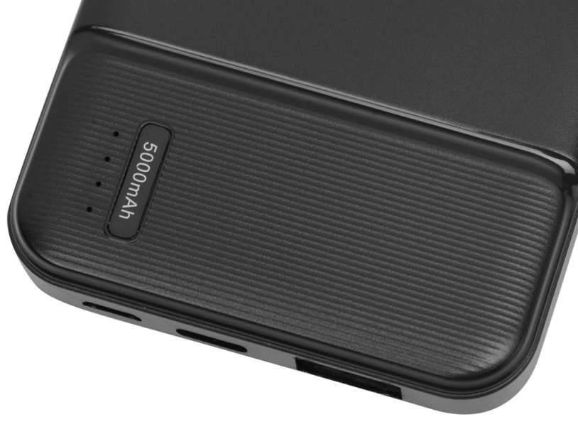 Внешний аккумулятор Evolt Mosaic, 5000 mAh, черный (Изображение 3)