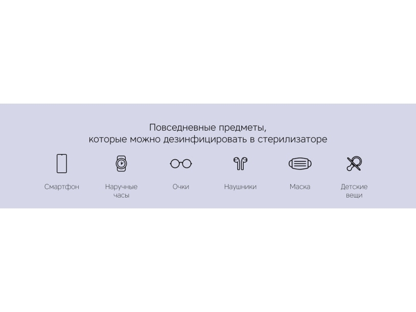 Портативный стерилизатор Portable Sterilizer с функцией беспроводной зарядки (Изображение 8)