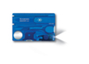 Швейцарская карточка SwissCard Lite, 13 функций (синий прозрачный)  (Изображение 1)