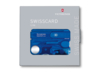 Швейцарская карточка SwissCard Lite, 13 функций (синий прозрачный)  (Изображение 2)