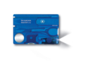 Швейцарская карточка SwissCard Lite, 13 функций (синий прозрачный) 