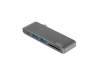 Сетевой USB адаптер/концентратор 5 в 1 Rombica Type-C M2, серый (Изображение 1)