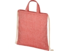 Сумка-рюкзак Pheebs из переработанного хлопка, 210 г/м² (красный) 