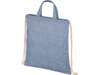 Сумка-рюкзак Pheebs из переработанного хлопка, 210 г/м² (синий)  (Изображение 1)