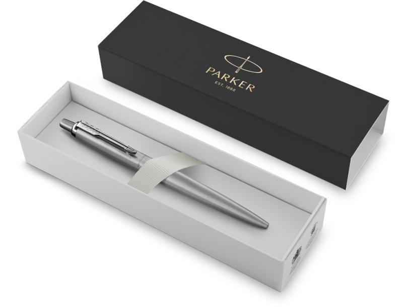 Ручка шариковая Parker Jotter XL Mono Stainless Steel CT (серебристый)  (Изображение 2)