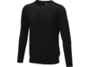 Пуловер Merrit с круглым вырезом, мужской (черный) 2XL (Изображение 1)