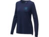 Пуловер Merrit с круглым вырезом, женский (темно-синий) L (Изображение 4)