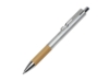 Ручка металлическая шариковая Sleek (серебристый/натуральный)  (Изображение 1)