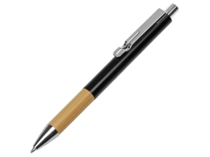 Ручка металлическая шариковая Sleek (черный/натуральный) 