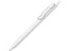 Ручка пластиковая шариковая Clip, софт-тач (белый)  (Изображение 1)