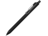Ручка пластиковая шариковая Clip, софт-тач (черный)  (Изображение 1)