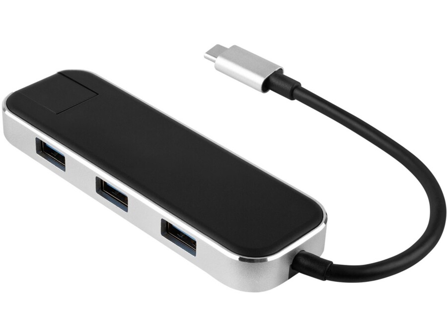 Хаб USB Type-C 3.0 Chronos (черный) 