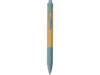 Ручка из бамбука и переработанной пшеницы шариковая Nara (синий/дерево)  (Изображение 2)