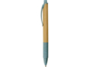 Ручка из бамбука и переработанной пшеницы шариковая Nara (синий/дерево)  (Изображение 3)