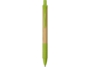 Ручка из бамбука и переработанной пшеницы шариковая Nara (зеленый/дерево)  (Изображение 2)