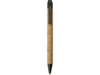 Ручка из пробки и переработанной пшеницы шариковая Evora (черный/коричневый)  (Изображение 2)