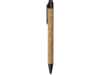 Ручка из пробки и переработанной пшеницы шариковая Evora (черный/коричневый)  (Изображение 3)
