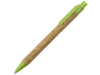 Ручка из пробки и переработанной пшеницы шариковая Evora (коричневый/зеленый)  (Изображение 1)
