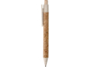 Ручка из пробки и переработанной пшеницы шариковая Mira, пробка/бежевый (Изображение 3)