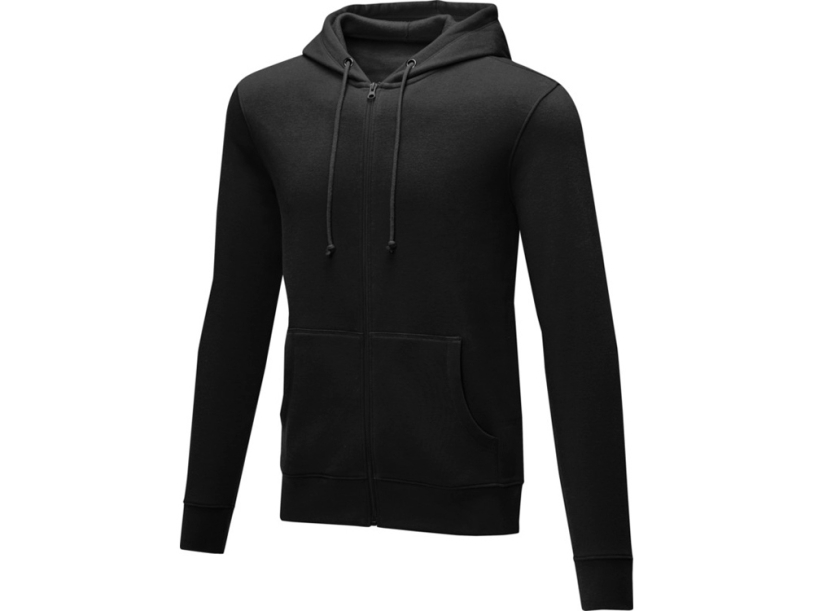 Толстовка на молнии Theron мужская (черный) 4XL (Изображение 1)