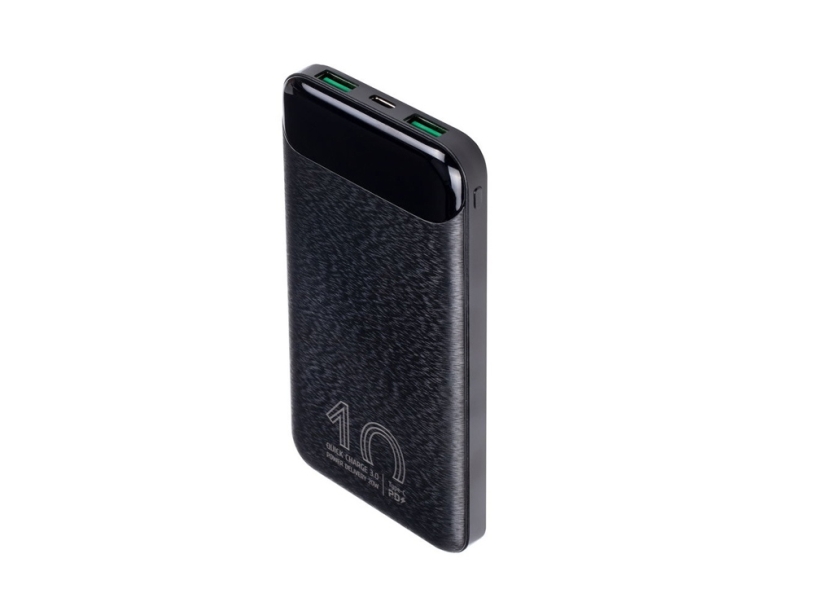 Внешний аккумулятор с дисплеем, 10000 mAh (черный)  (Изображение 9)