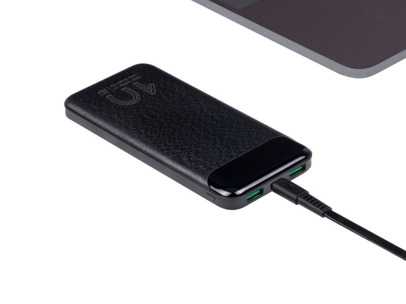 Внешний аккумулятор с дисплеем, 10000 mAh (черный)  (Изображение 10)