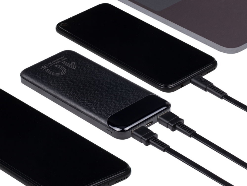 Внешний аккумулятор с дисплеем, 10000 mAh (черный)  (Изображение 13)
