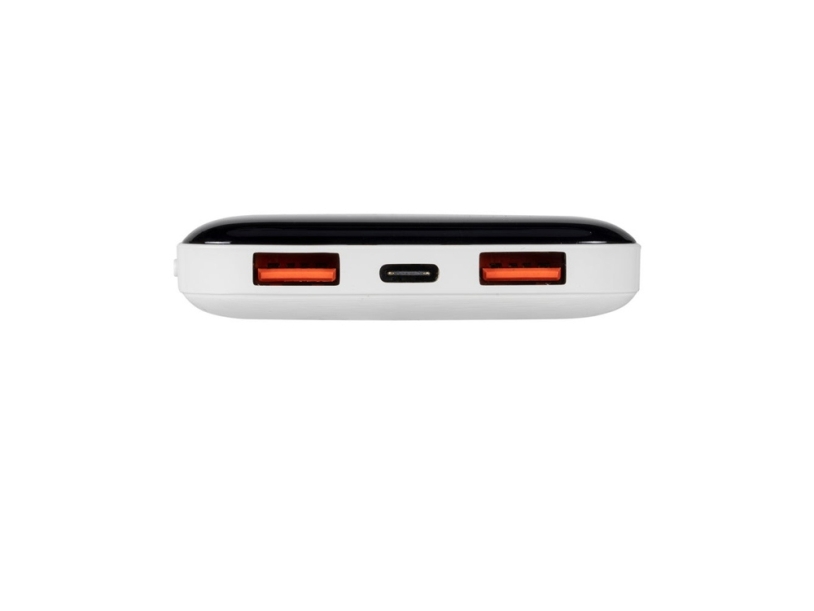 Внешний аккумулятор с дисплеем, 10000 mAh (белый)  (Изображение 6)