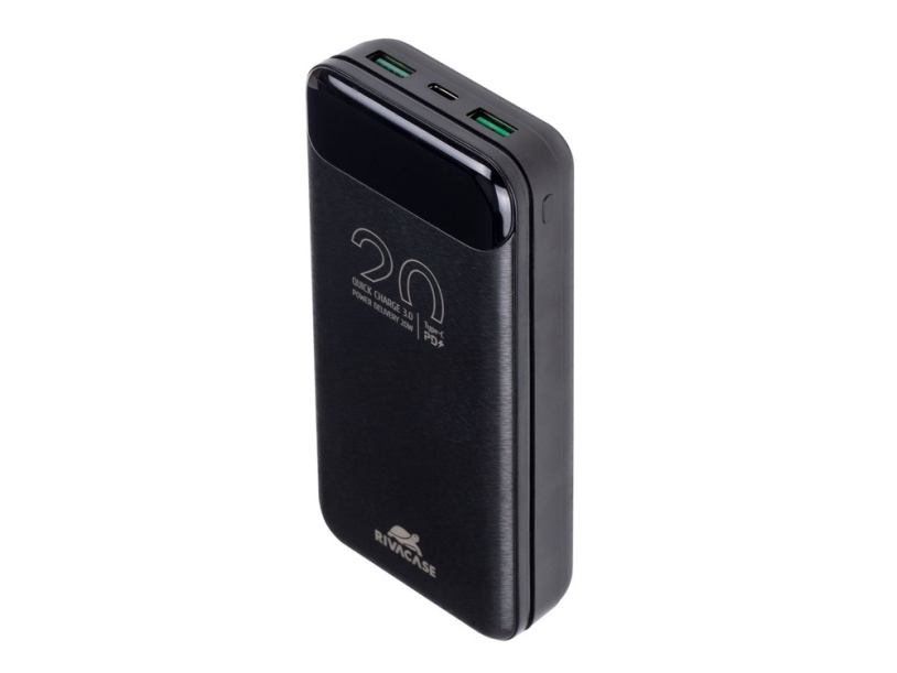 RIVACASE VA2582 (20 000mAh), QC/PD 22.5W внешний аккумулятор с дисплеем, черный /24 (Изображение 9)