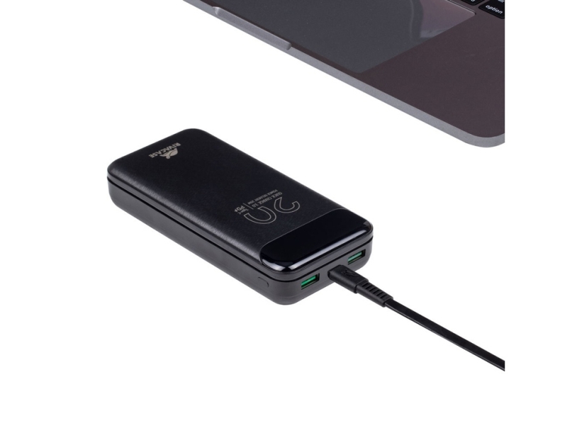 RIVACASE VA2582 (20 000mAh), QC/PD 22.5W внешний аккумулятор с дисплеем, черный /24 (Изображение 10)