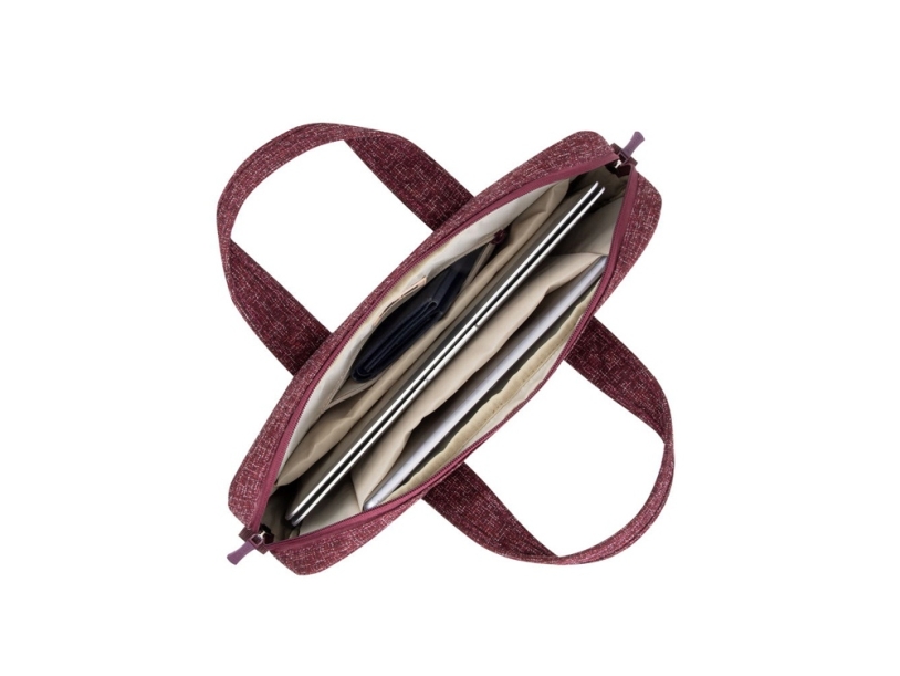 RIVACASE 7921 burgundy red сумка для ноутбука 14 (Изображение 6)