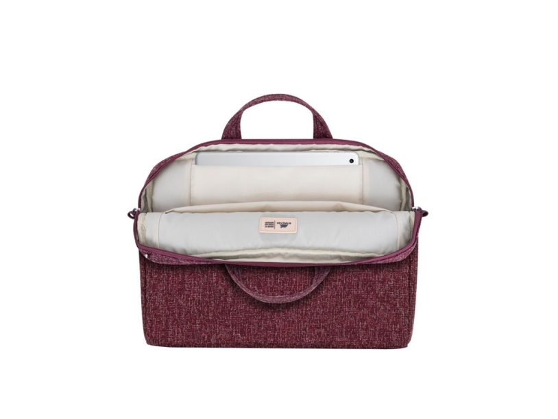 RIVACASE 7921 burgundy red сумка для ноутбука 14 (Изображение 7)