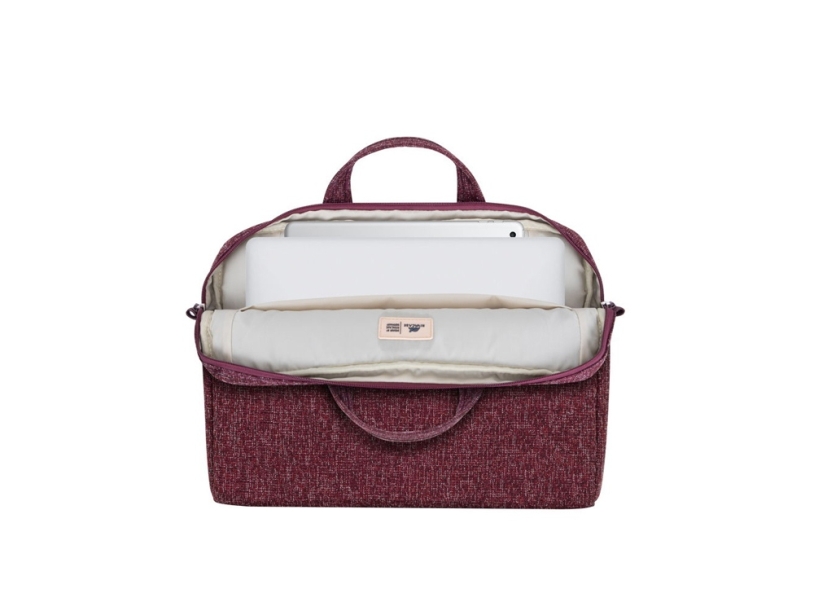 RIVACASE 7921 burgundy red сумка для ноутбука 14 (Изображение 8)