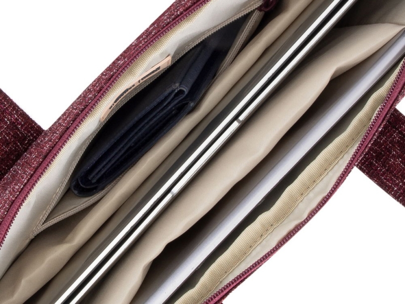 RIVACASE 7921 burgundy red сумка для ноутбука 14 (Изображение 9)