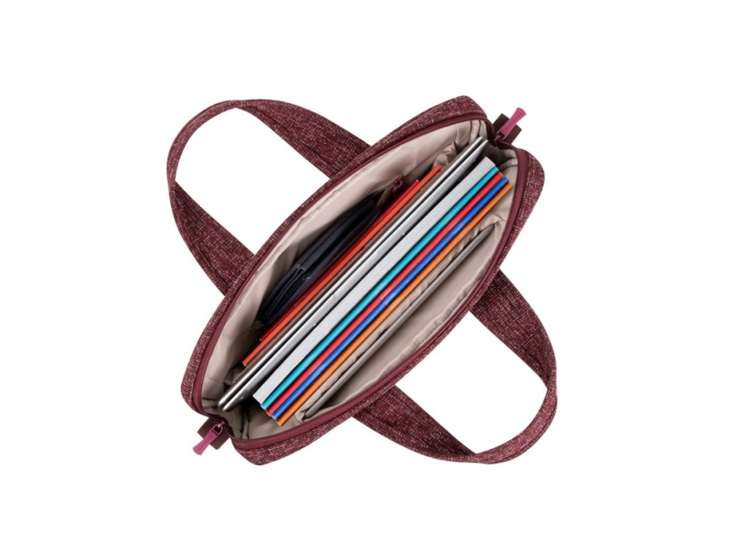 RIVACASE 7921 burgundy red сумка для ноутбука 14 (Изображение 19)